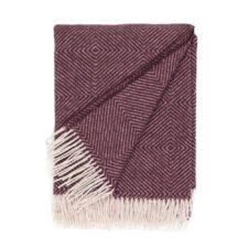 plaid bordeaux rood aubergine merinowol diamant ookinhetpaars