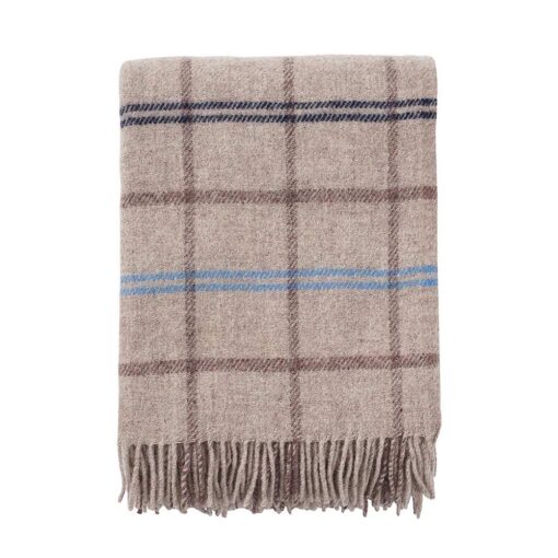 plaid beige ruiten lamswol klippan