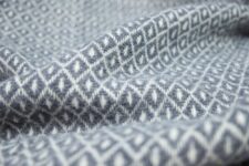 plaid donkergrijs diamant wol ookinhetpaars