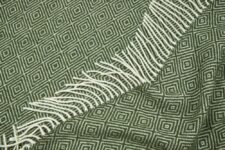 plaid donkergroen merino wol diamant ookinhetpaars
