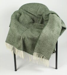 plaid groen wol diamant