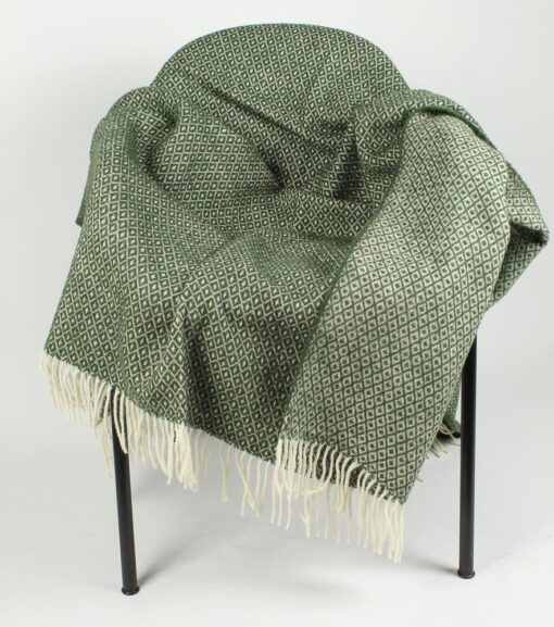 plaid groen wol diamant