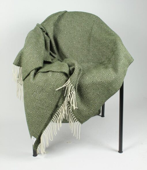 plaid groen meninowol diamanten