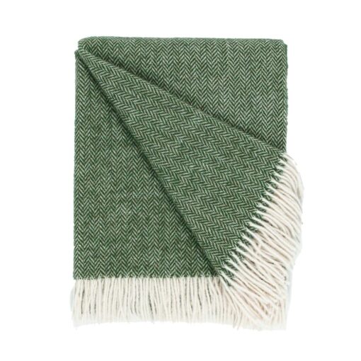 plaid groen wol visgraat ookinhetpaars