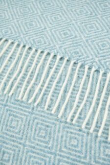 plaid lichtblauw merino wol diamant ookinhetpaars