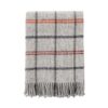 plaid lichtgrijs ruiten lamswol klippan