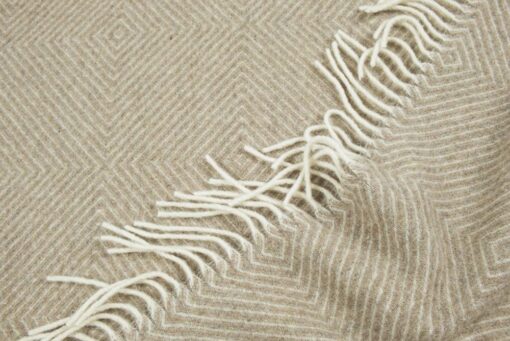 plaid merino wol lichtbruin diamant ookinhetpaars