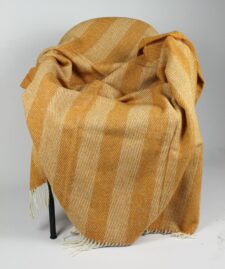 plaid mosterd geel wol banen