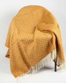 plaid mosterd geel wol geo