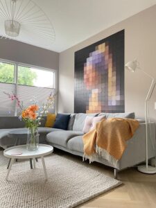 plaid okergeel wol ookinhetpaars