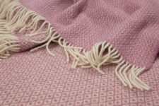 plaid roze diamant wol ookinhetpaars