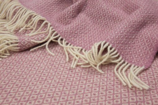 plaid roze diamant wol ookinhetpaars