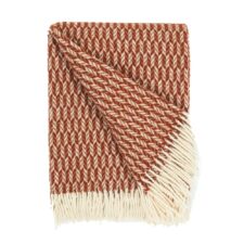 plaid steenrood terracotta wol pijlen ookinhetpaars