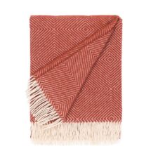 plaid terracotta merinowol diamant ookinhetpaars