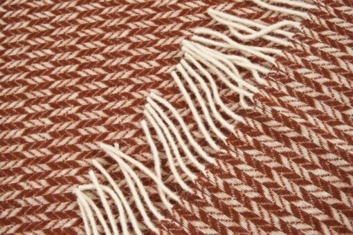 plaid terracotta steenrood wol pijlen ookinhetpaars