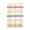 plaid wit rood blauw ruiten lamswol klippan