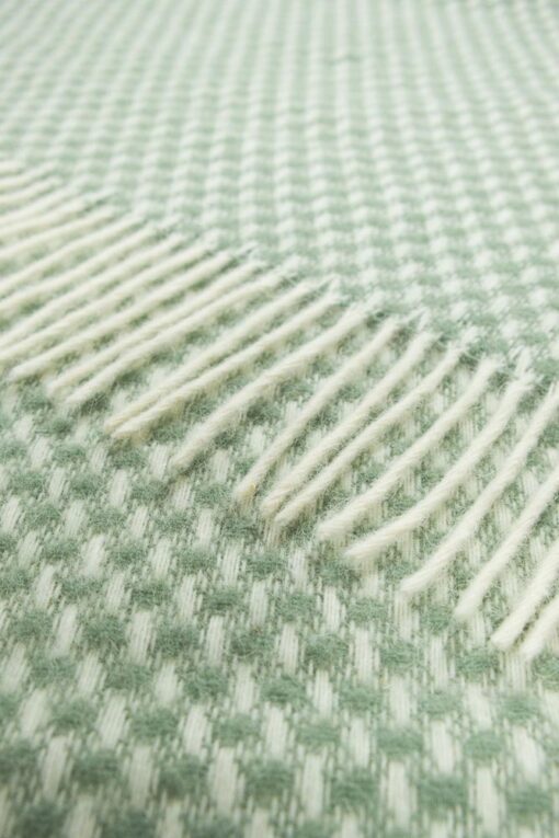 plaid wol groen golfjes ookinhetpaars