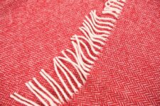 plaid wol rood visgraat mini ookinhetpaars