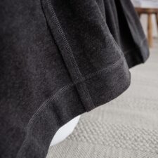 antraciet sprei van jersey detail