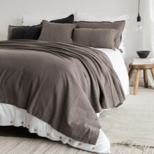 jerseykatoenen sprei sierkussens taupe