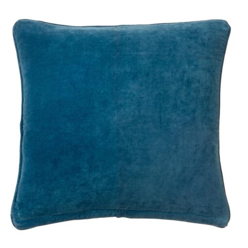 kussen blauw velvet vierkant bungalow dragonfly