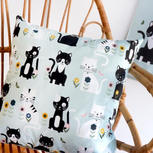 kinderkamer Kitten pastelgroen