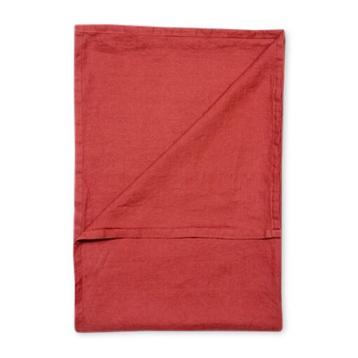Sprei rood linnen nikko