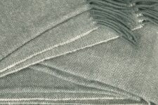 grijze plaid wol linnen