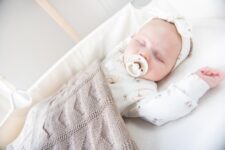 wiegdeken wol gebreid harten merinowol