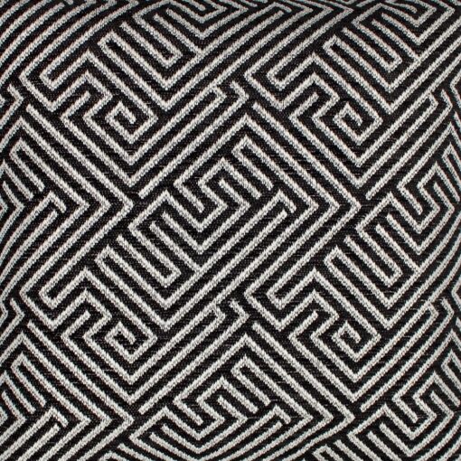 sierkussen zwart maze detail