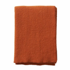 plaid oranje lamswol klippan domino