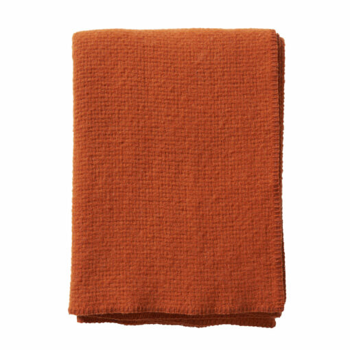 plaid oranje lamswol klippan domino