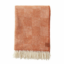 plaid oranje lamswol klippan gooseye