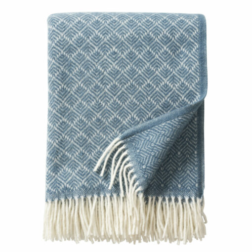 plaid blauw eco lamswol klippan pampas