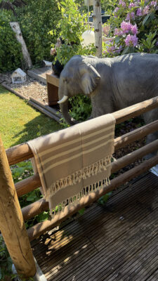 beige hamamdoek van katoen beachie sevilla