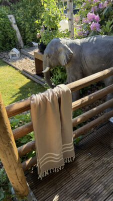 beige hamamdoek van katoen beachie sevilla beige