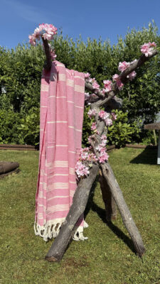 hamamdoek roze van katoen beachie blanes rose