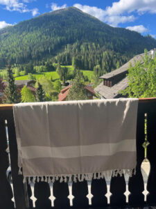 katoenen hamamdoek beige beachie cannes