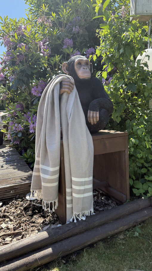 Hamamdoek beige, katoen, Beachie, Sevilla - Afbeelding 5
