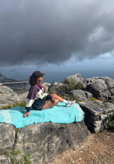 katoenen hamamdoek teal lantara provence
