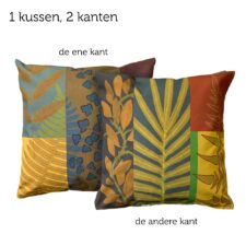kussen botanisch groen geel Platyloma