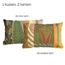 kussen groen oranje blaurita