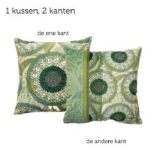 kussen groen bloemen Vintage Dunes