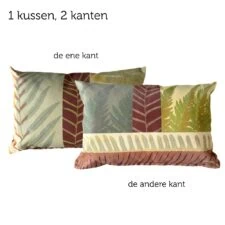 kussen groen bordeaux Femina Nin Nit