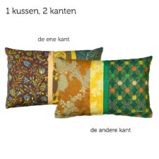 kussen groen geel colors of the past