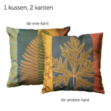 kussen blauw groen rood Pedata