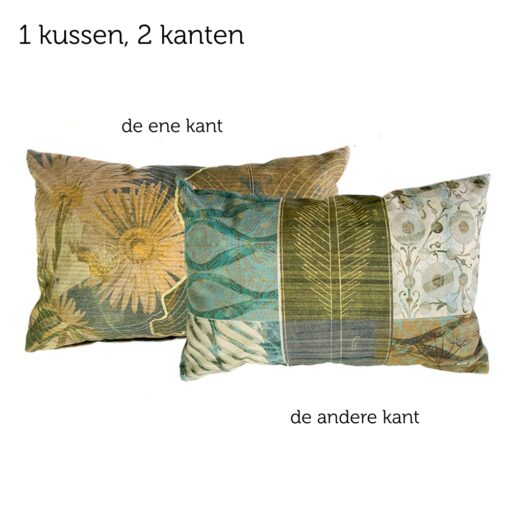 kussen turquoise groen leef nature