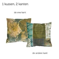 kussen groen turquoise leef nature