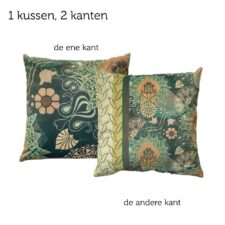 kussen groen donkergroen Vintage Coast