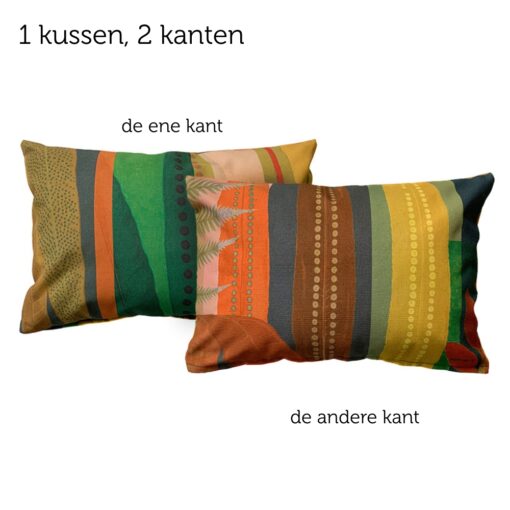 kussen geel groen oranje Polypodium